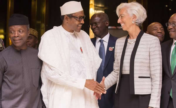 Osinbajo Buhari and Lagarde