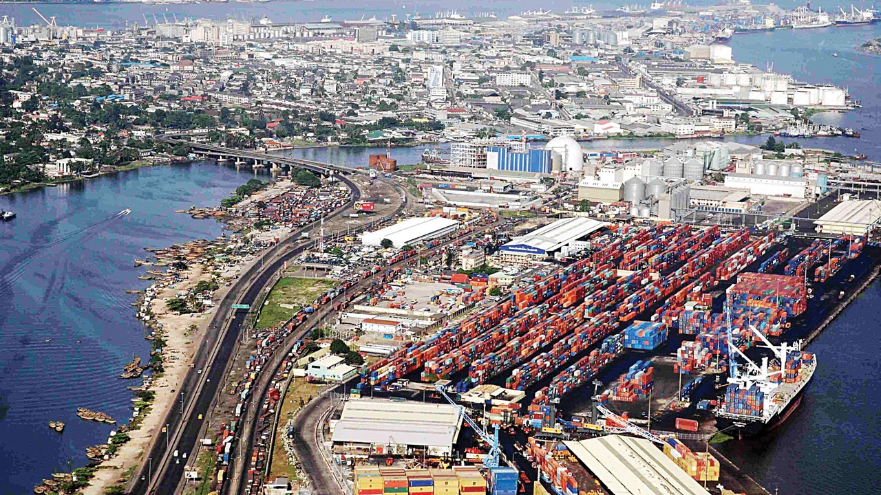 Aerial View of Port