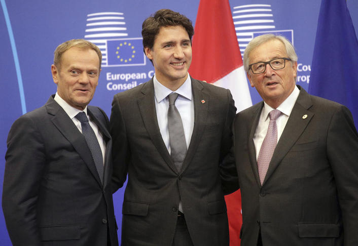 Canada and E.U. Sign Trade Deal, Bucking Resistance to Globalization
