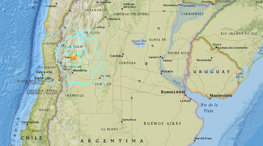 6.4 Magnitude Earthquake Hits Argentina