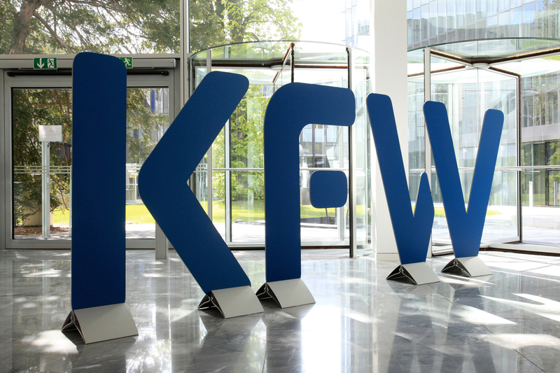 Logo der KfW, im April 2012, Deutschland