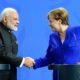 Nerendra Modi and Angela Merkel