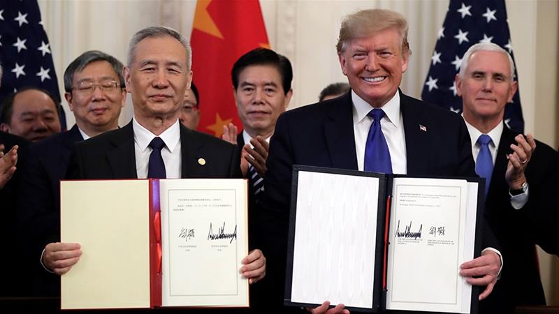 US and China signs