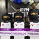 Snooker winners Shehu Bamidele, Gideon John and Victor Ukueku
