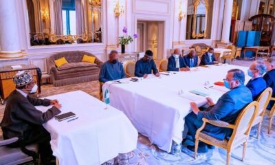 Buhari and France Leaders - Investorsking