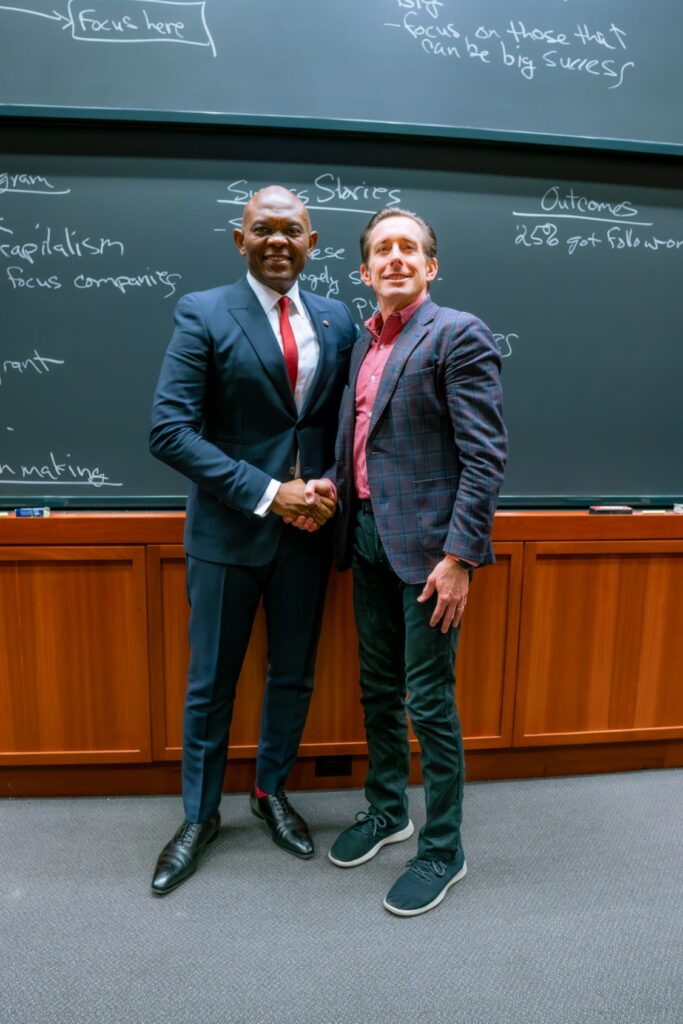The Founder, Tony Elumelu Foundation and Group Chairman, UBA, Mr. Tony O. Elumelu and Faculty member and Professor of Business Administration, Harvard Business School(HBS), Professor Paul Gompers