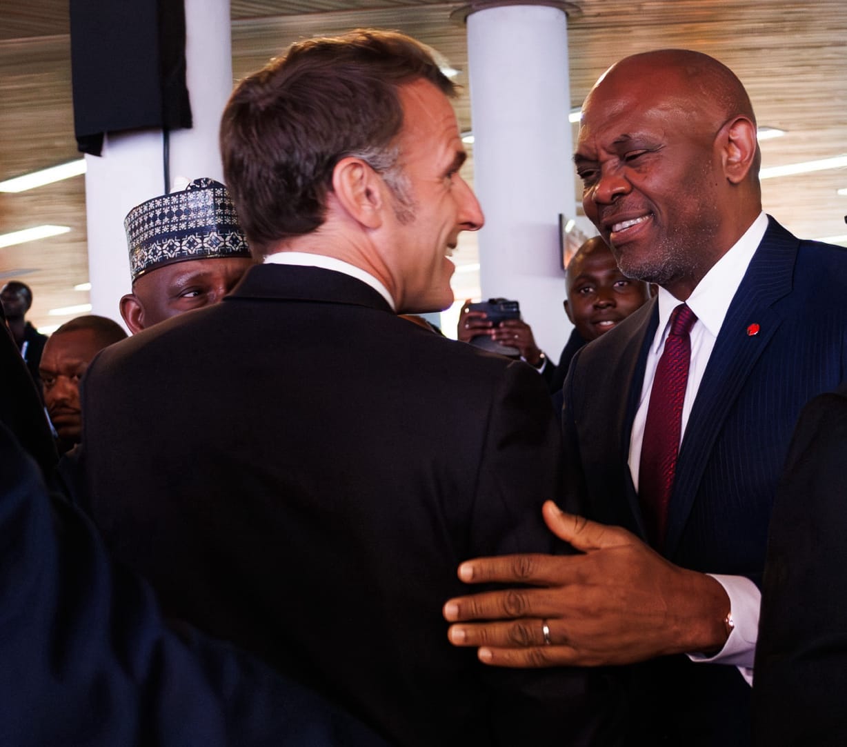 Tony Elumelu and Macron